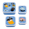 Set van brood- en snackdoosjes - Lunch & snack box set pirates